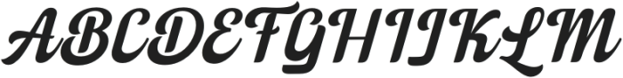 Skyhill-Italic otf (400) Font UPPERCASE