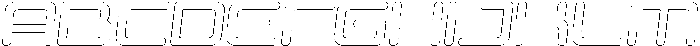 Skylar Circular Outline Italic otf (400) Font UPPERCASE