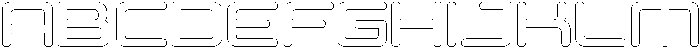 Skylar Circular Outline otf (400) Font UPPERCASE