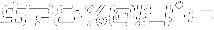 Skylar Rounded Outline Italic otf (400) Font OTHER CHARS