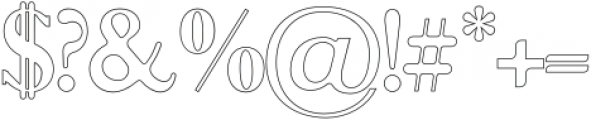 Skylar Sans Bold Outline otf (700) Font OTHER CHARS