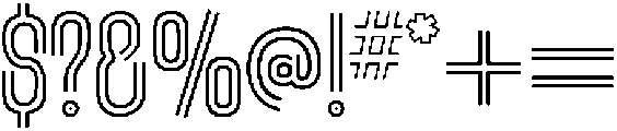 Skyline Echo Regular otf (400) Font OTHER CHARS