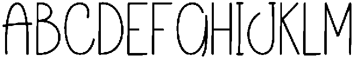 Skyline Regular otf (400) Font UPPERCASE