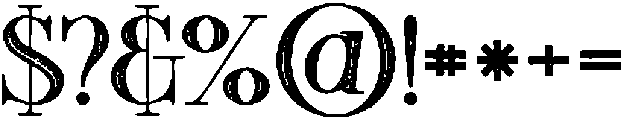 Skywalker Shadow Grunge otf (400) Font OTHER CHARS