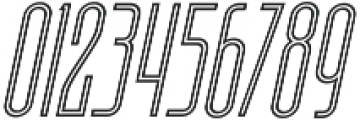 Skyward Regular Inline Oblique otf (400) Font OTHER CHARS