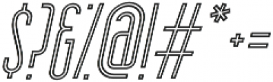 Skyward Regular Inline Oblique otf (400) Font OTHER CHARS