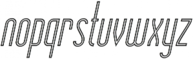 Skyward Regular Inline Oblique otf (400) Font LOWERCASE