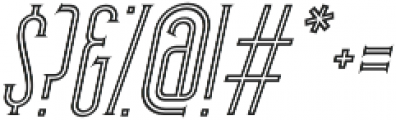 Skyward Serif Oblique Inline otf (400) Font OTHER CHARS