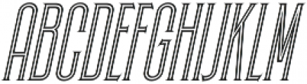 Skyward Serif Oblique Inline otf (400) Font UPPERCASE