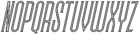 Skyward Serif Oblique Inline otf (400) Font UPPERCASE