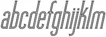 Skyward Serif Oblique Inline otf (400) Font LOWERCASE