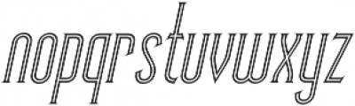 Skyward Serif Oblique Inline otf (400) Font LOWERCASE