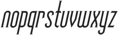 Skyward Serif Oblique otf (400) Font LOWERCASE