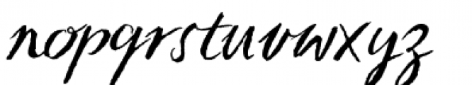 Sketch Script Font LOWERCASE