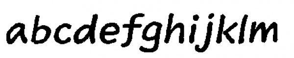 Sketchnote Text Italic Font LOWERCASE
