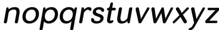 Skirt Regular Italic Font LOWERCASE