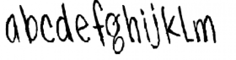 Skratchbook Back Italic Font LOWERCASE