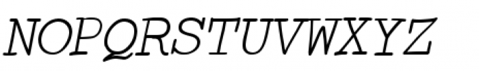 Skurier Italic Font UPPERCASE