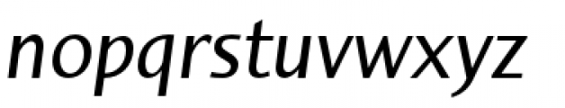Sky Sans Medium Italic Font LOWERCASE