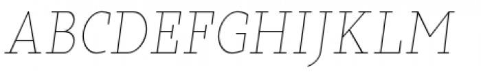 Sky Serif Light Italic Font UPPERCASE