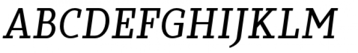 Sky Serif Medium Italic Font UPPERCASE