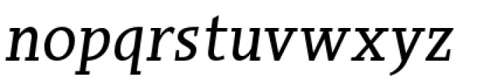 Sky Serif Medium Italic Font LOWERCASE