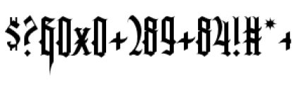 SkyClad Gothic BB Font OTHER CHARS