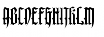 SkyClad Gothic BB Font UPPERCASE