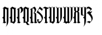 SkyClad Gothic BB Font UPPERCASE