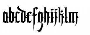 SkyClad Gothic BB Font LOWERCASE