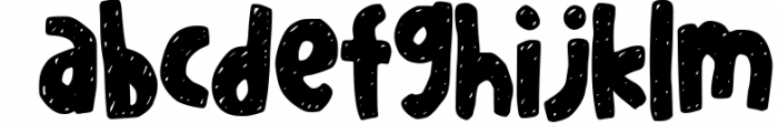 Sketchy in Snow Font LOWERCASE