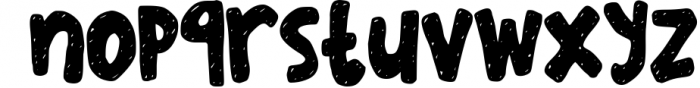 Sketchy in Snow Font LOWERCASE