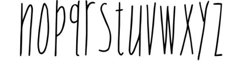 Skinny Sans and Chubby too, Lower & Upper Case Letters 1 Font LOWERCASE