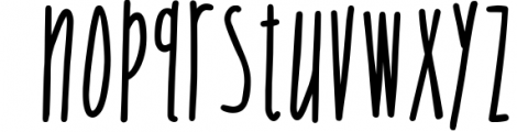 Skinny Sans and Chubby too, Lower & Upper Case Letters 2 Font LOWERCASE