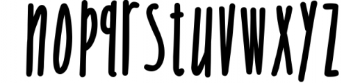 Skinny Sans and Chubby too, Lower & Upper Case Letters Font LOWERCASE