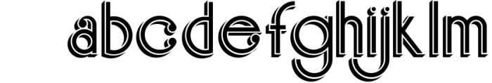 Skywalker - ArtDeco Typeface 8 Font LOWERCASE