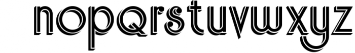 Skywalker - ArtDeco Typeface 8 Font LOWERCASE