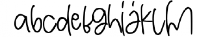 skintone script modern handwritten Font LOWERCASE
