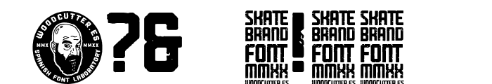 Skate Brand Font OTHER CHARS