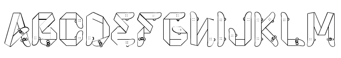 Skateboardfont Font LOWERCASE
