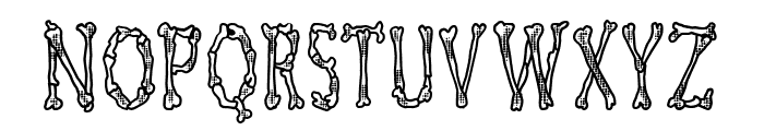Skeletor Funny Font UPPERCASE