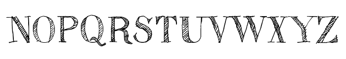 Sketch Fine Serif Font UPPERCASE