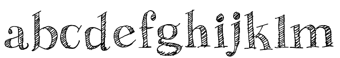 Sketch Fine Serif Font LOWERCASE
