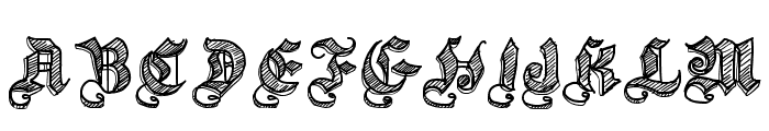 Sketch Gothic School Font UPPERCASE