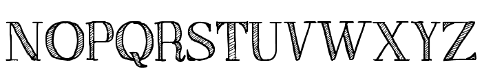 Sketch Serif Font UPPERCASE