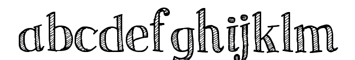 Sketch Serif Font LOWERCASE