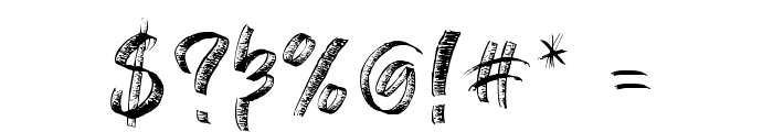 Sketch Time Regular Font OTHER CHARS