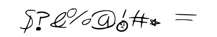 Sketch_Scoring_Font Font OTHER CHARS