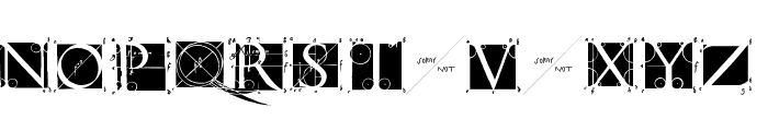 SketchesByDuerer-Inverse Font LOWERCASE