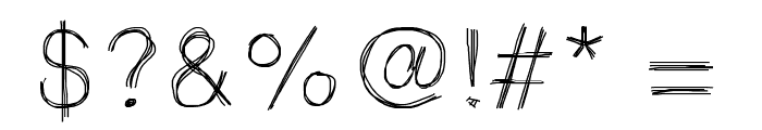Sketchtica Font OTHER CHARS